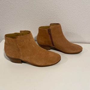 Jack Rogers Brown Suede Booties- Women's Size 8